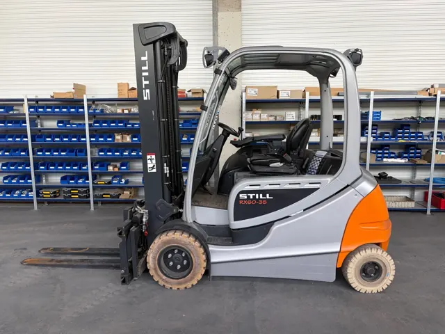 STILL electric forklift in a workshop