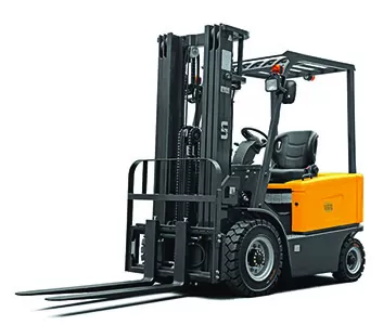 Heavy-duty forklift with extended forks