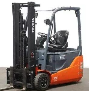 Toyota electric forklift for warehouse operations